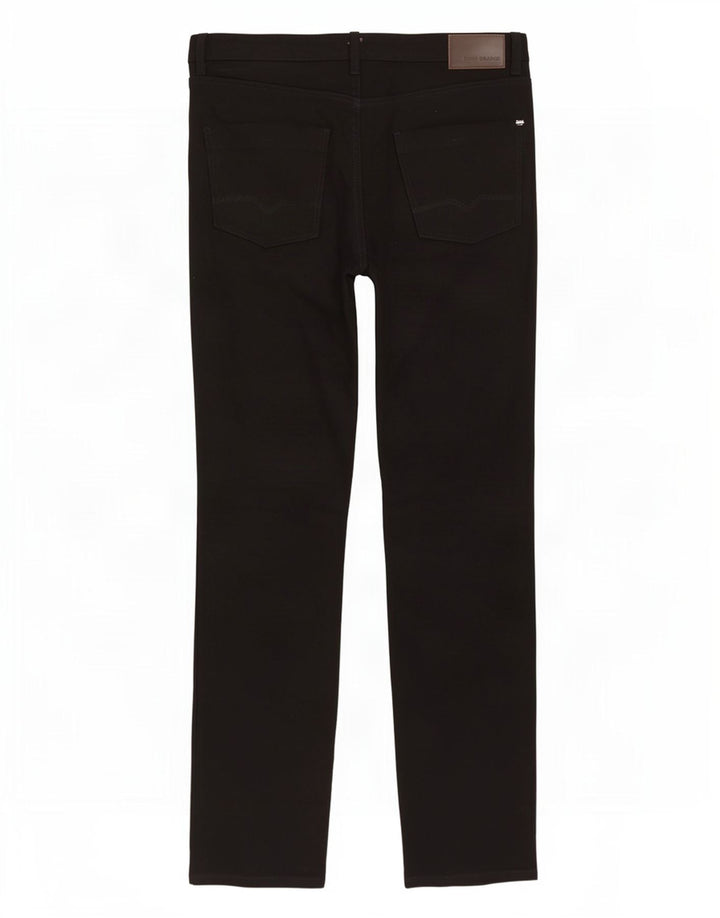 Мужские узкие джинсы Hugo Boss W36 L36, черный хлопок