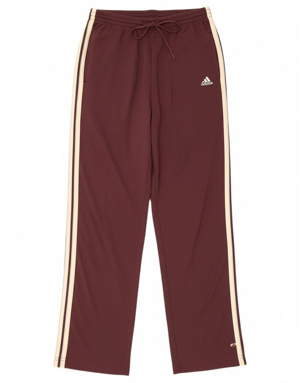 Женские спортивные брюки Adidas UK 10, малый, бордовый, полиамид