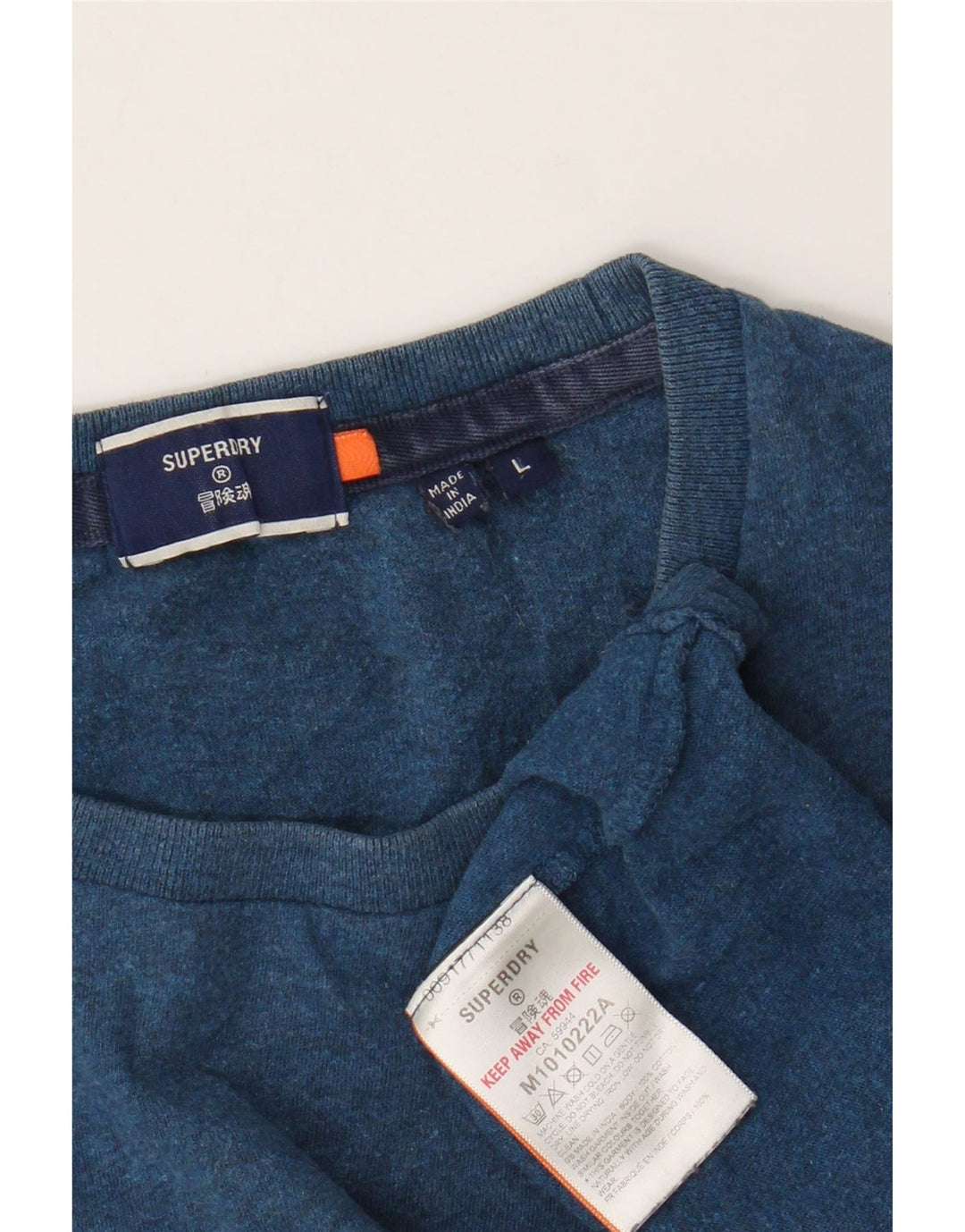 Мужская футболка Superdry, большой синий крапчатый хлопок