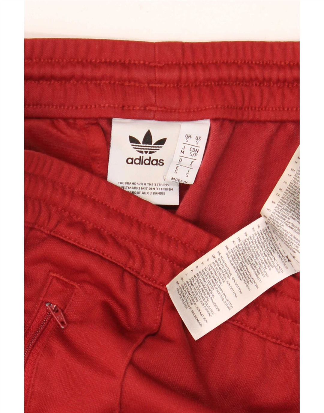 Мужские спортивные брюки Adidas, маленькие красные хлопковые