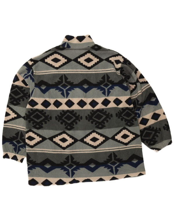 Мужская флисовая куртка VINTAGE UK 42 XL серая Fair Isle