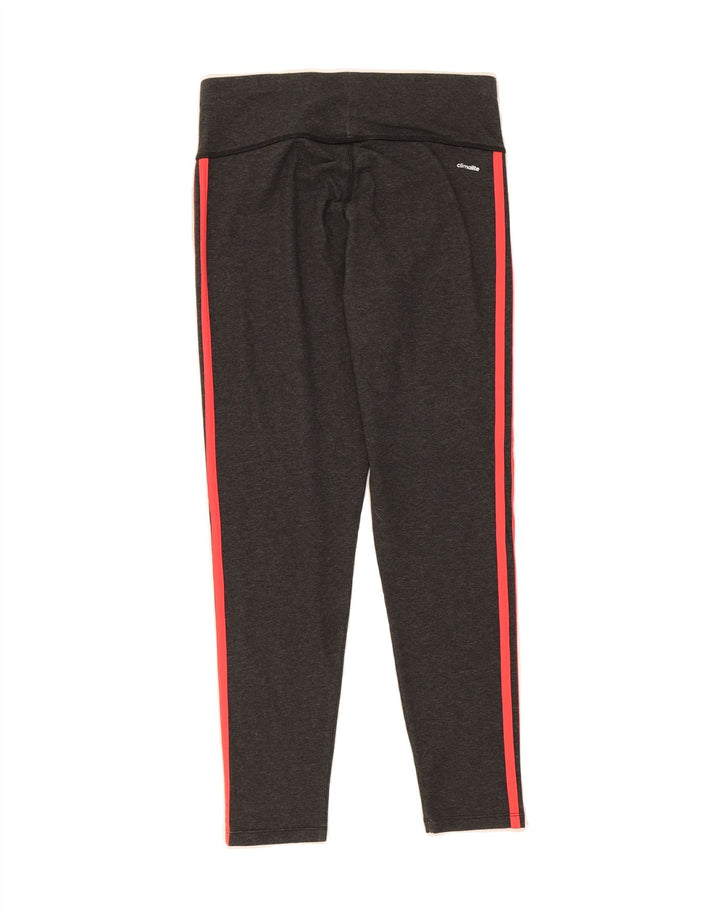 ADIDAS Womens Climalite Leggings UK 12/14 Medium  Grey Cotton Vintage Adidas and Second-Hand Adidas from Messina Hembry 