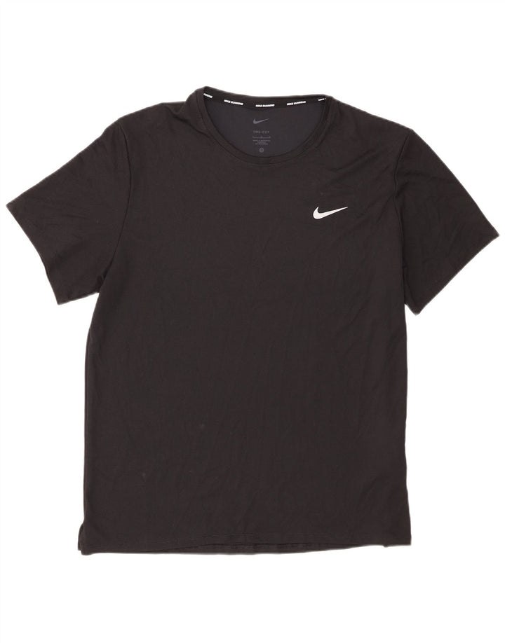 Мужская футболка Nike Dri Fit, большой черный полиэстер