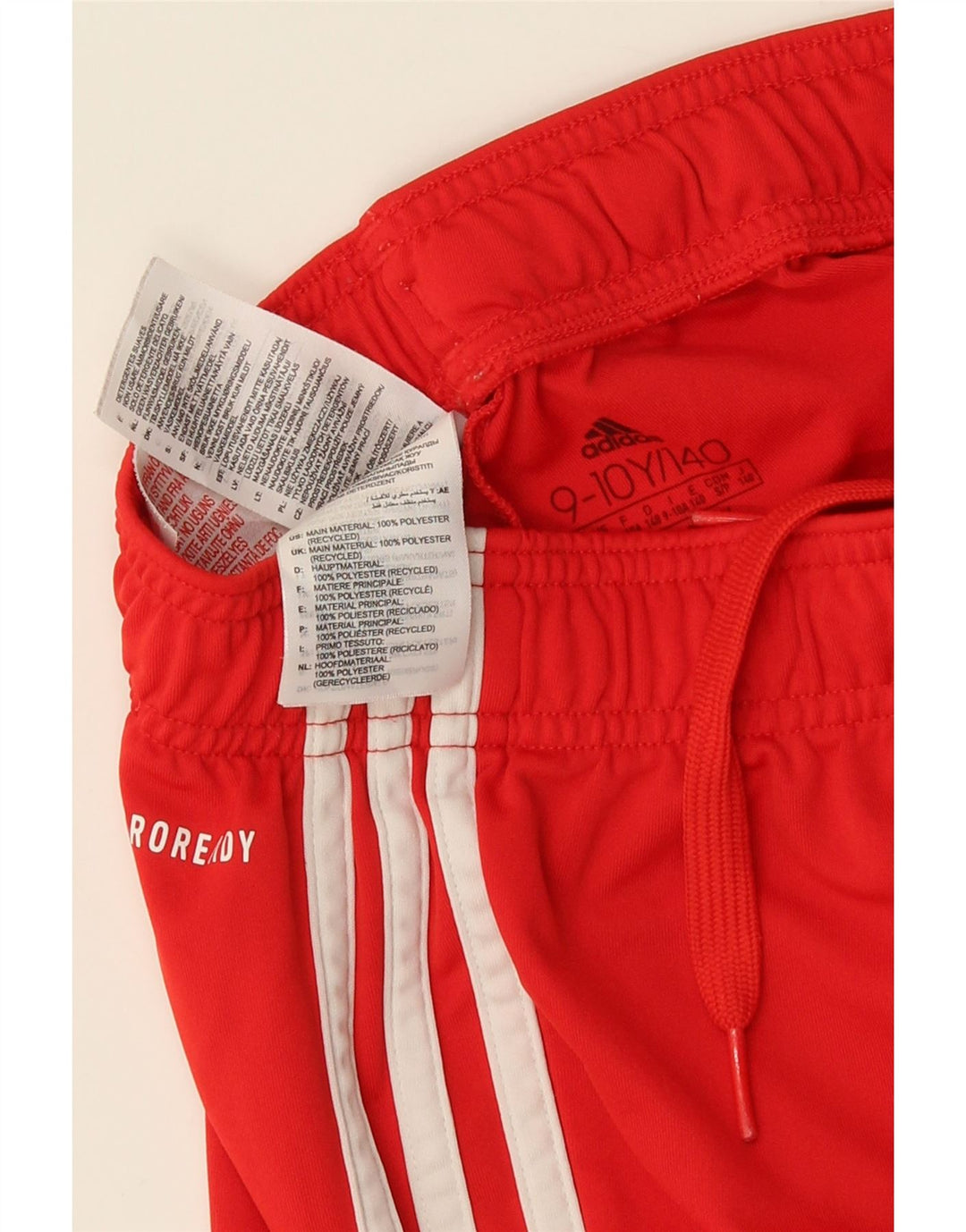 Спортивные шорты Adidas Boys Aeroready 9-10 лет, красный полиэстер