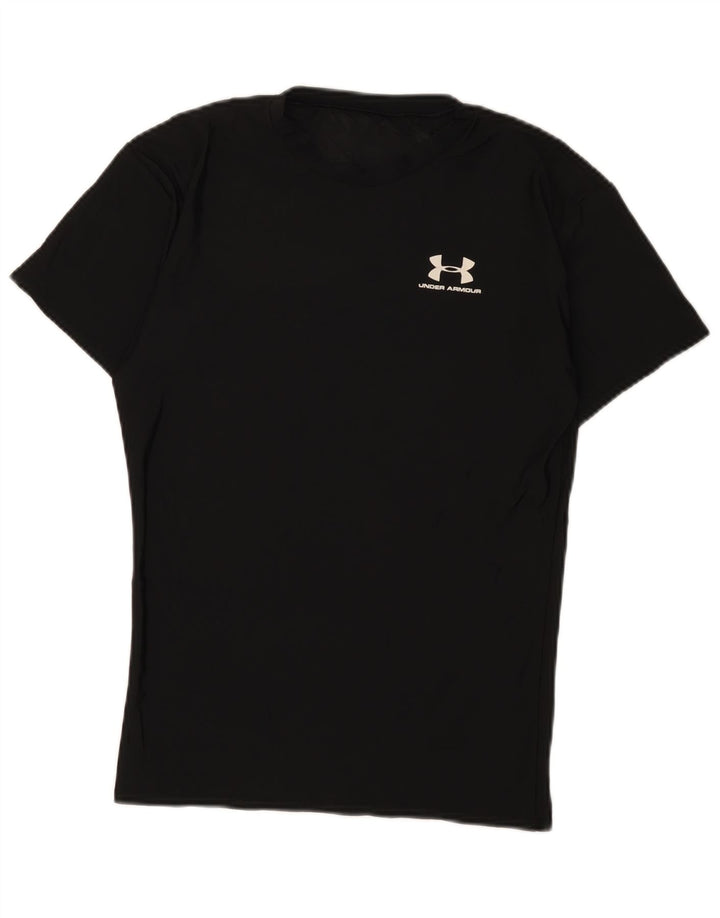 Мужская футболка Under Armour, маленький черный хлопок