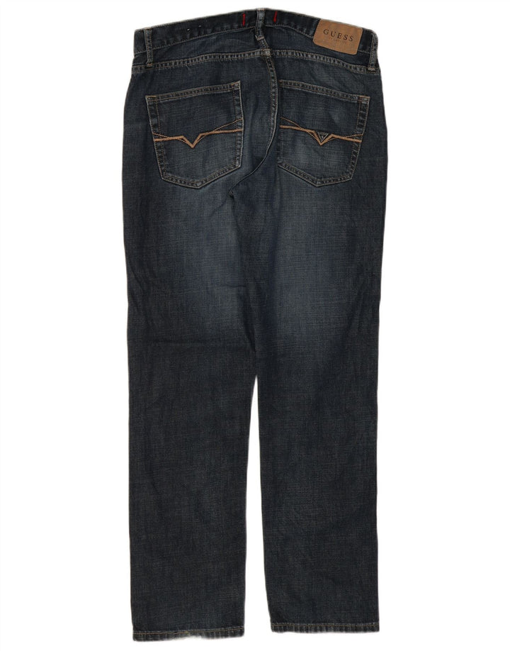 Мужские прямые джинсы Guess W31 L30 синие, хлопок