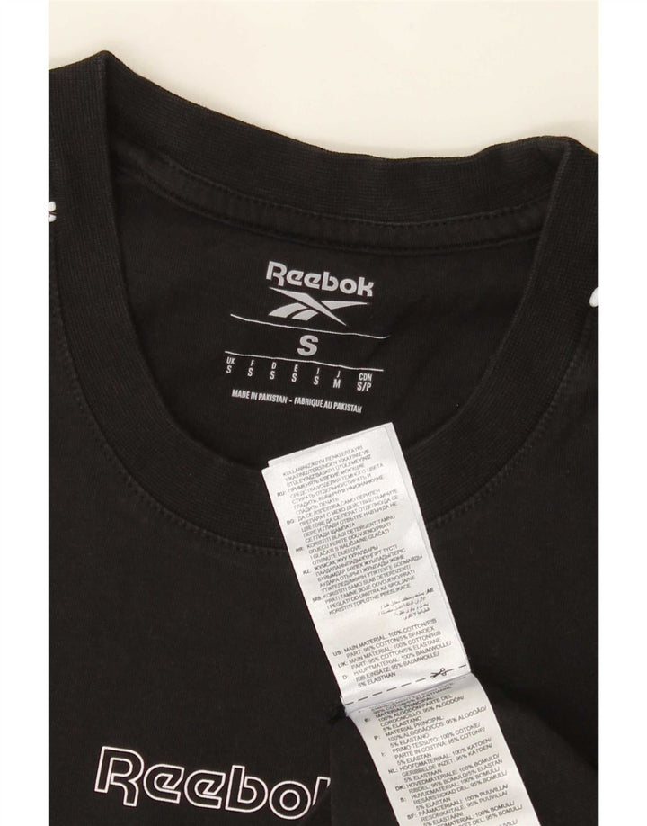 Мужская футболка Reebok, маленький черный хлопок