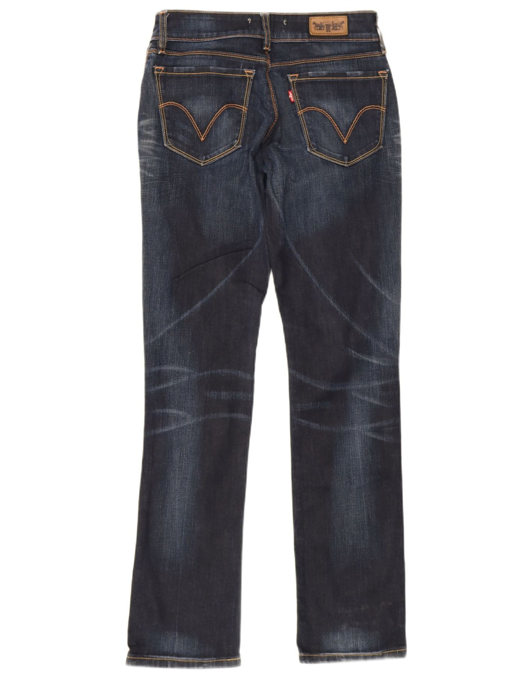 Женские прямые джинсы Levi's 470 W30 L33 темно-синие