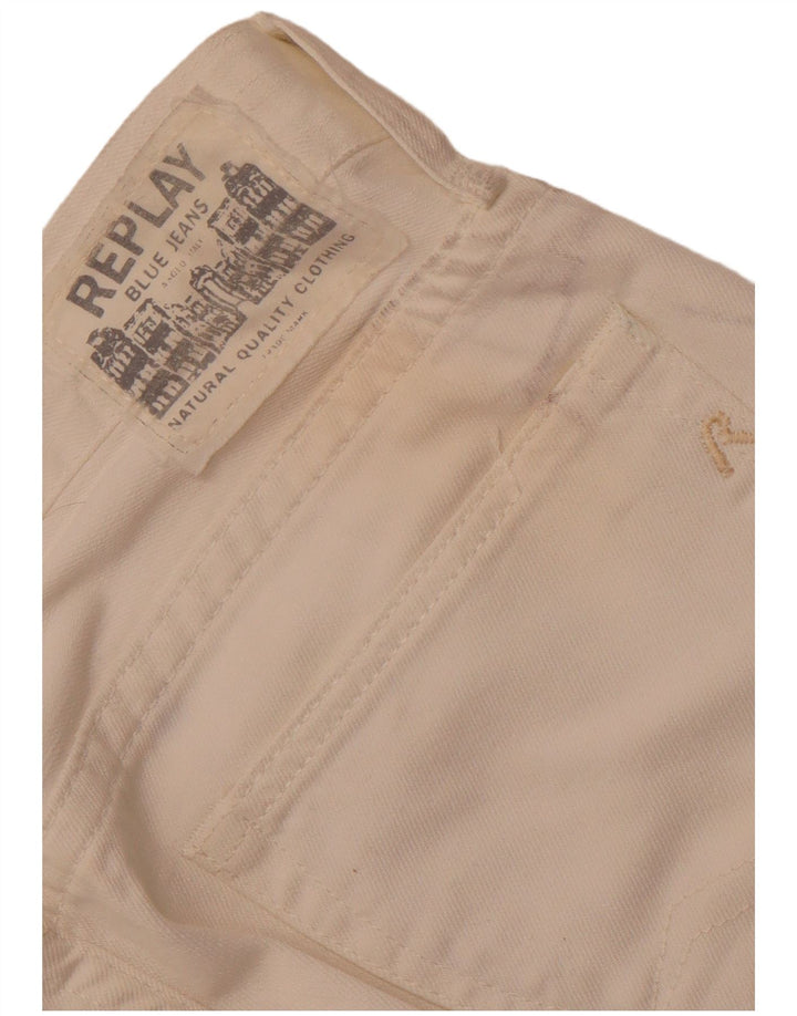 Женские прямые джинсы REPLAY W33 L28 Off White, хлопок