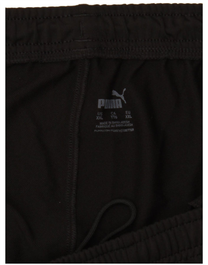 Мужские спортивные брюки PUMA 2XL черные с цветными блоками