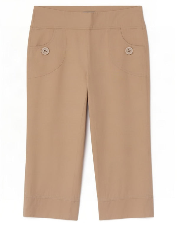Женские капри Zara EU 38, маленькие W28 L22, белый хлопок