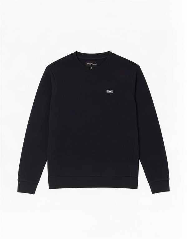Свитшот Emporio Armani для мальчиков 11-12 лет, темно-синий, хлопковый