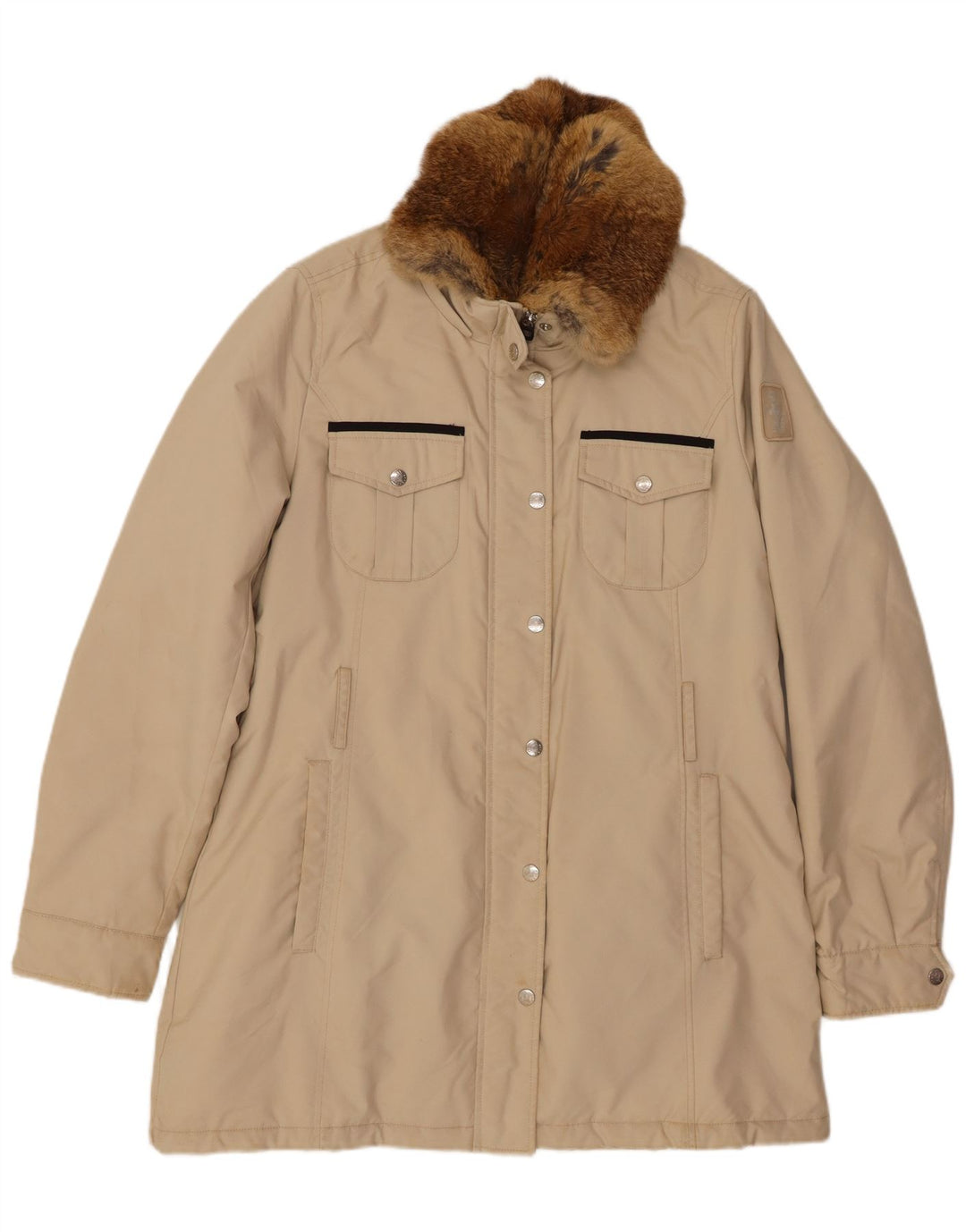 REFRIGUE Женская ветровка UK 18 XL Бежевый полиэстер