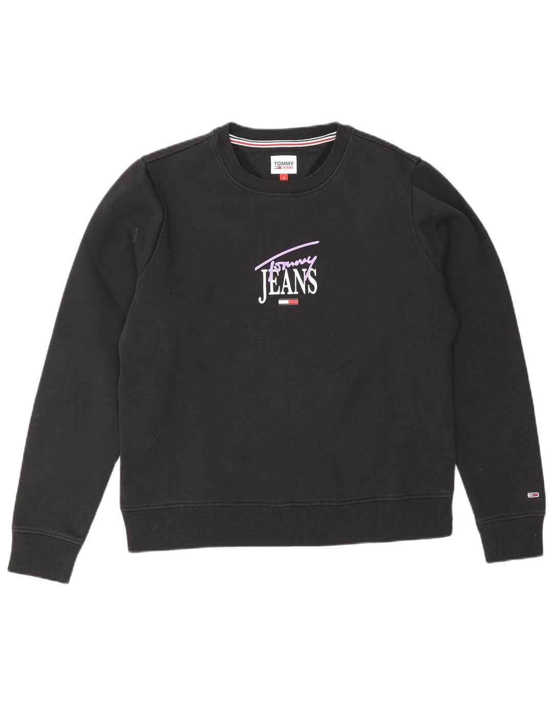 TOMMY HILFIGER Женский свитер с рисунком UK 10, маленький черный