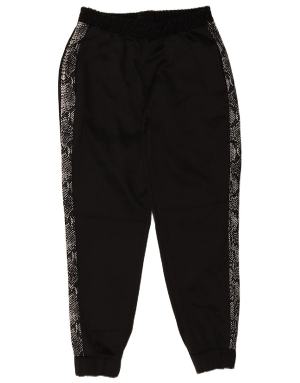 Женские спортивные брюки Zara Joggers UK 10, маленькие черные с животным принтом