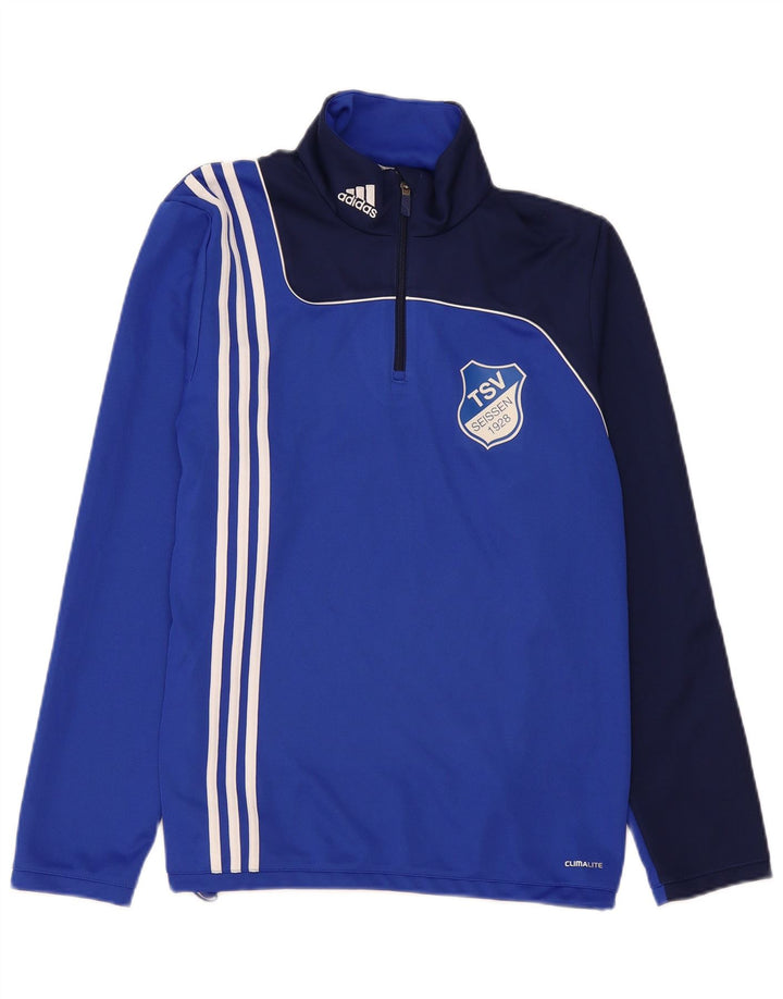 Мужской спортивный костюм Adidas Climalite, пуловер, средний синий, цветной блок