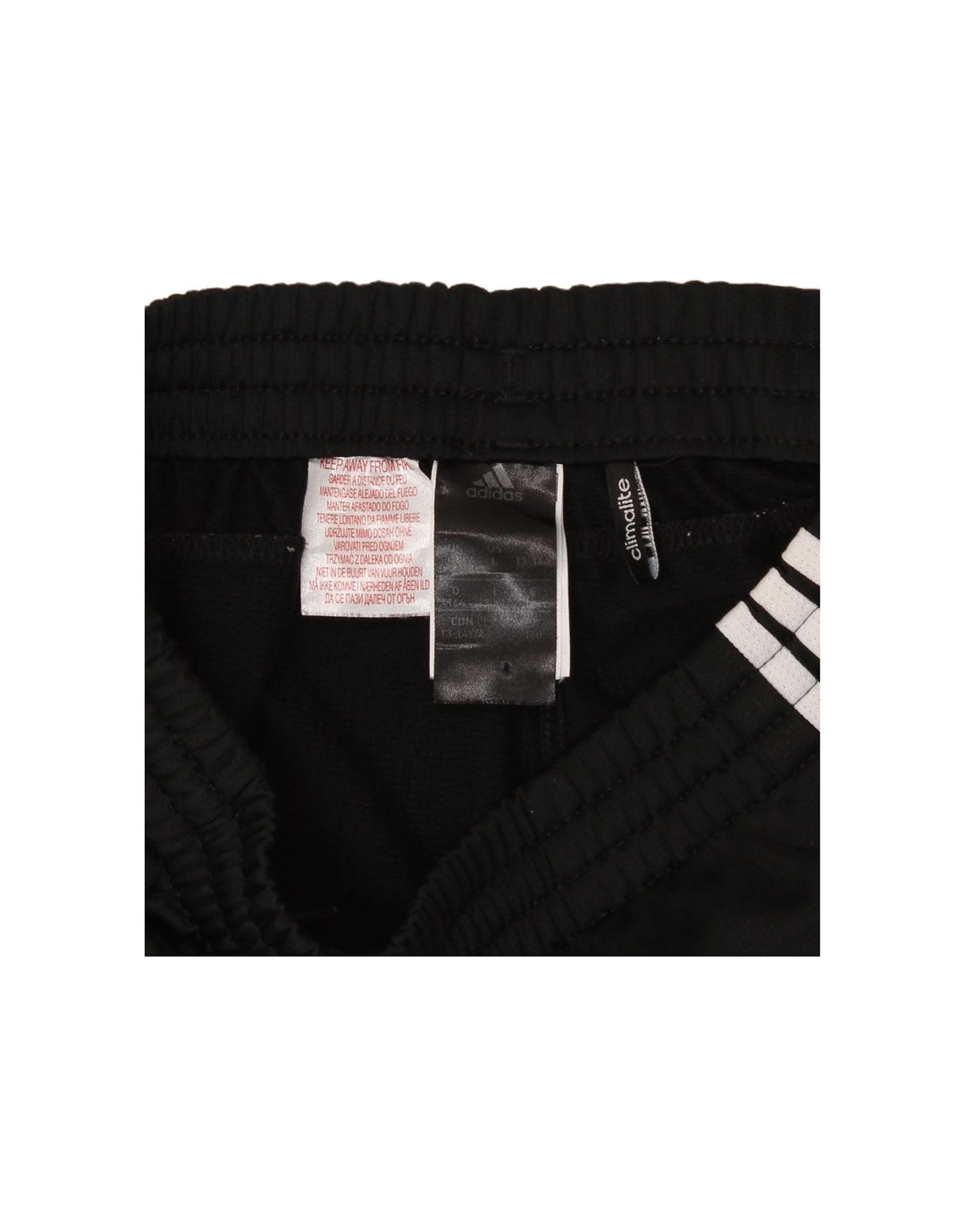 ADIDAS Boys Climalite Sport Shorts 13-14 Years  Black Polyester