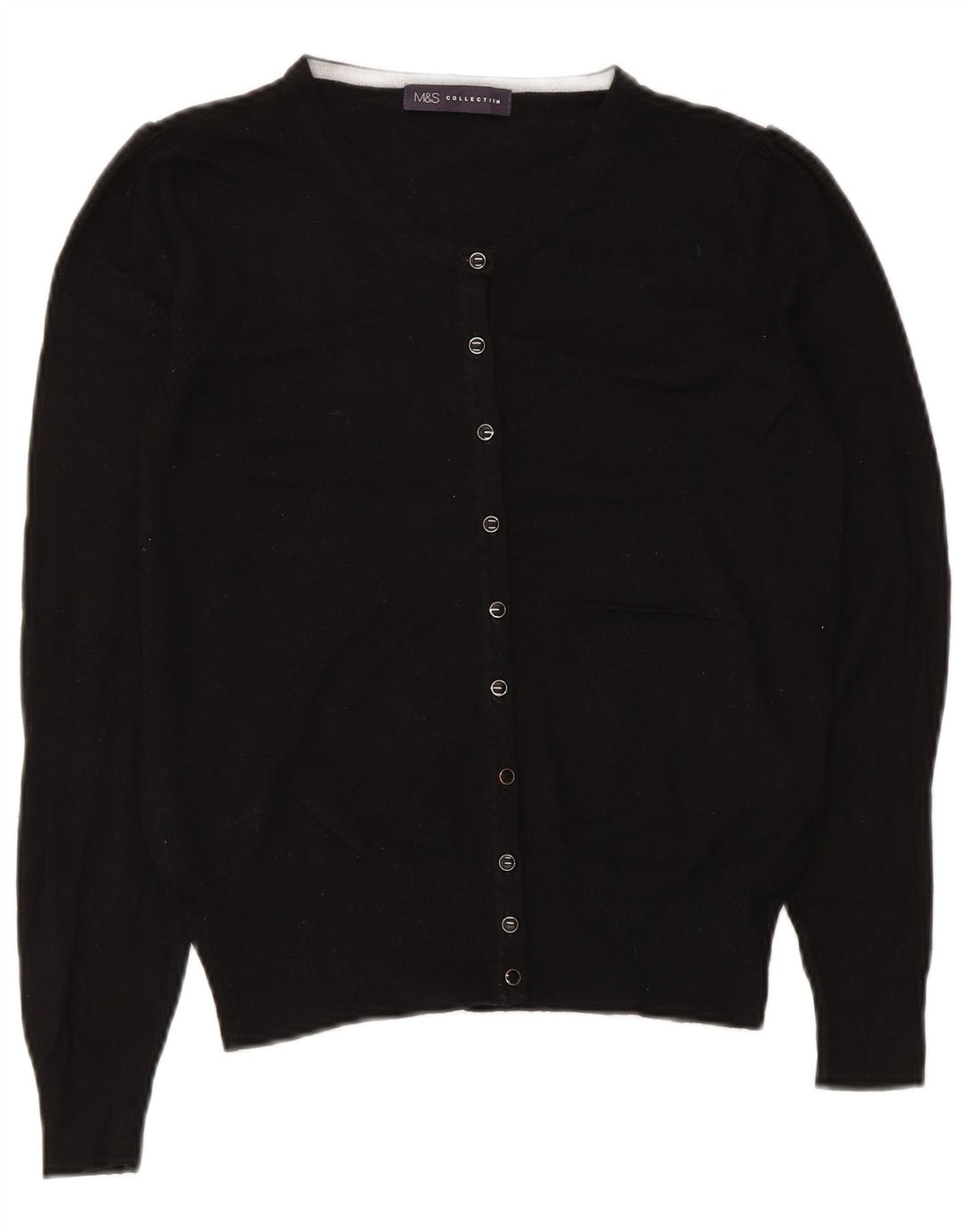 Женский кардиган Zara UK 8, маленький черный вискоза