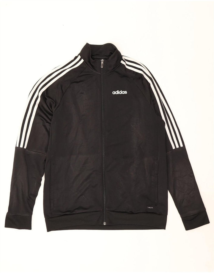 Мужская спортивная куртка Adidas Climalite, средний черный полиэстер