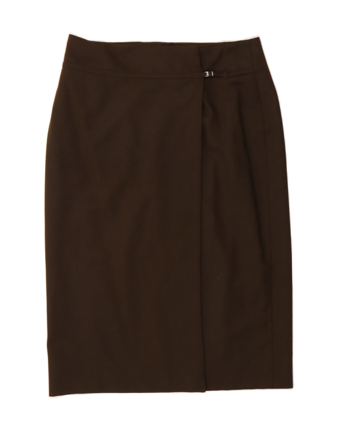 LUISA SPAGNOLI Womens Wrap Skirt IT 46 Large W30 Brown Virgin Wool Vintage Luisa Spagnoli and Second-Hand Luisa Spagnoli from Messina Hembry 