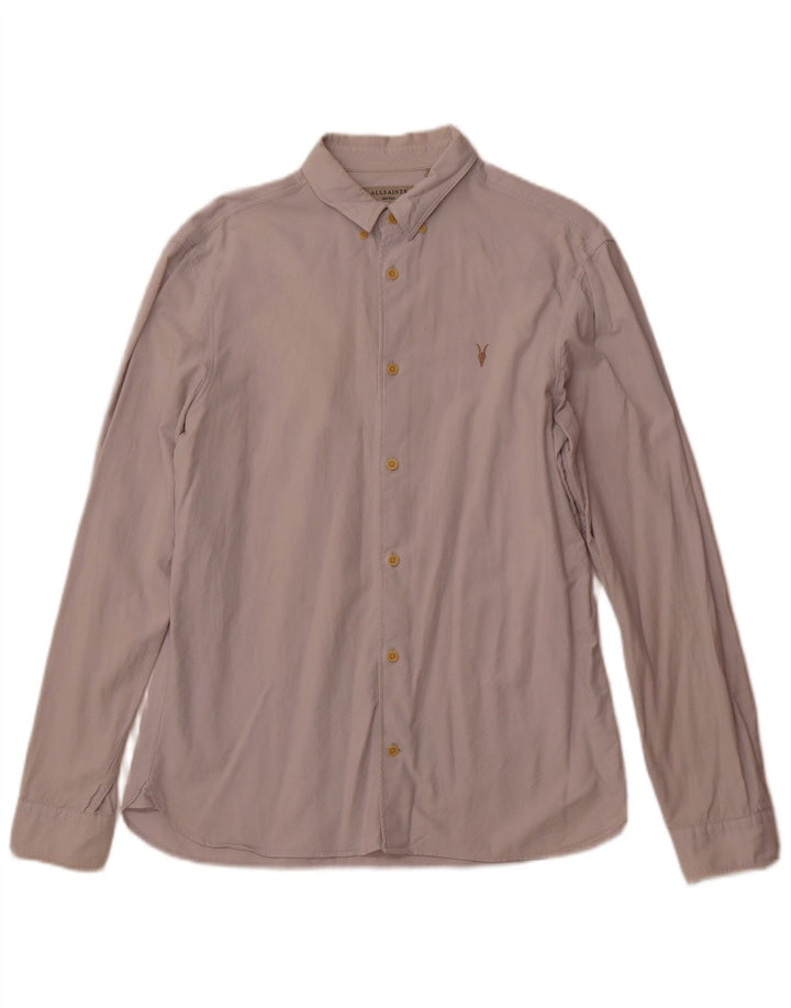 Мужская рубашка All Saints из хлопка белого цвета среднего размера