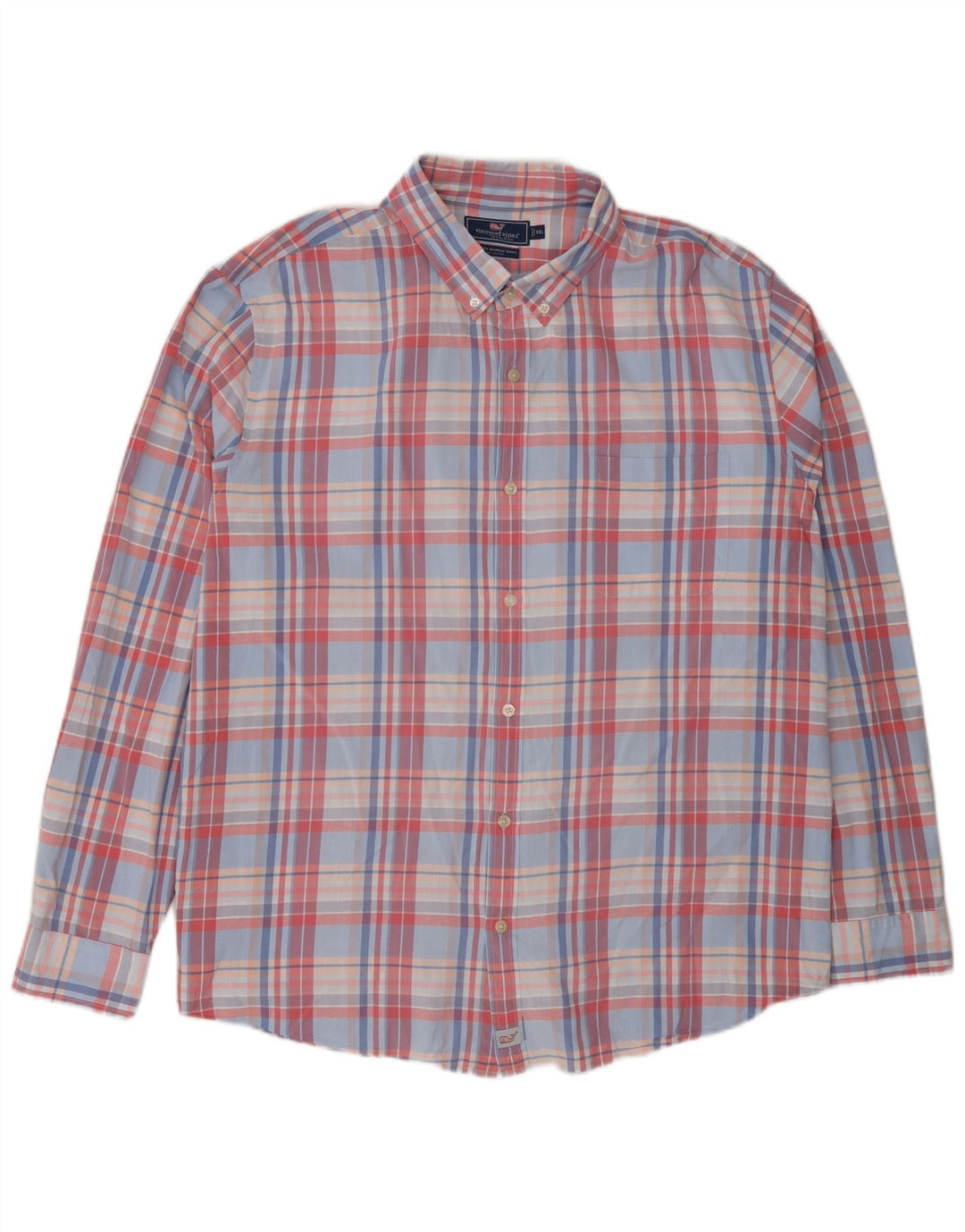 VINEYARD VINES Mens Slim Fit Shirt 2XL Multicoloured Check Cotton