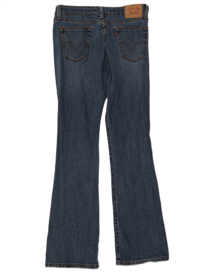 Женские джинсы Levi's 518 Super Low Bootcut США 7, средние W28 L31, синие, хлопок