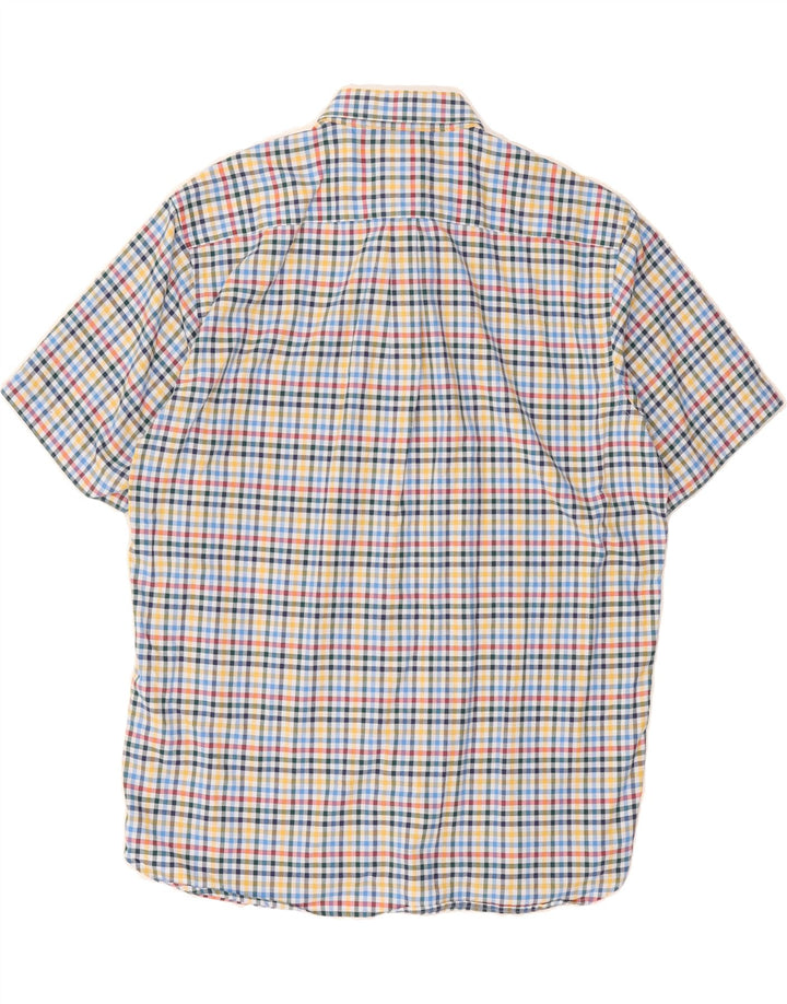 BUGATTI Mens Short Sleeve Shirt Size 43/44 XL Multicoloured Check Vintage Bugatti and Second-Hand Bugatti from Messina Hembry 