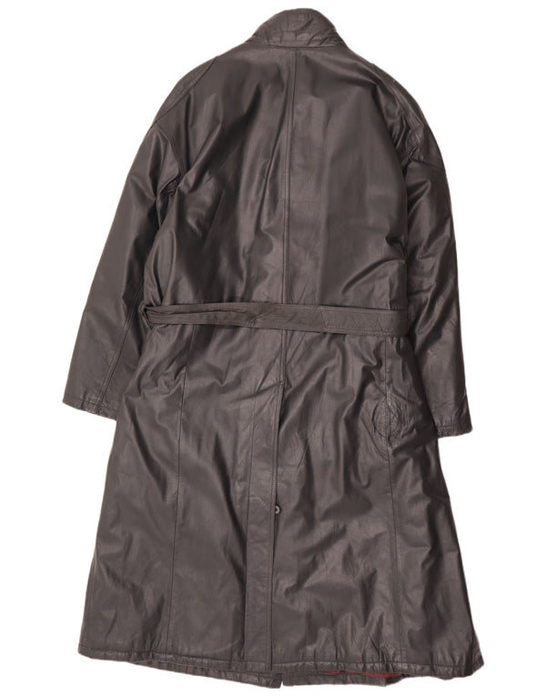 Montes Мужское кожаное пальто IT 56 3XL Черное кожаное