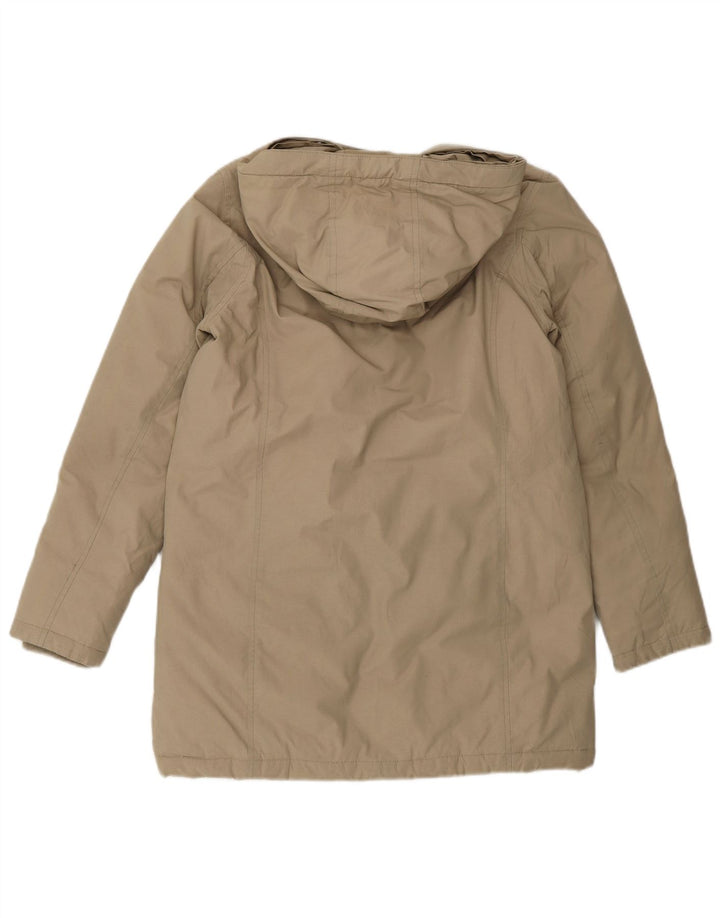 Практичная куртка с капюшоном для девочек Woolrich, 11–12 лет, бежевая