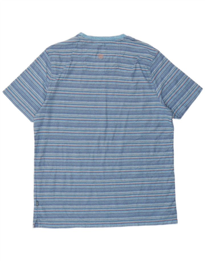 Мужская футболка Fat Face Top XL из хлопка в синюю полоску