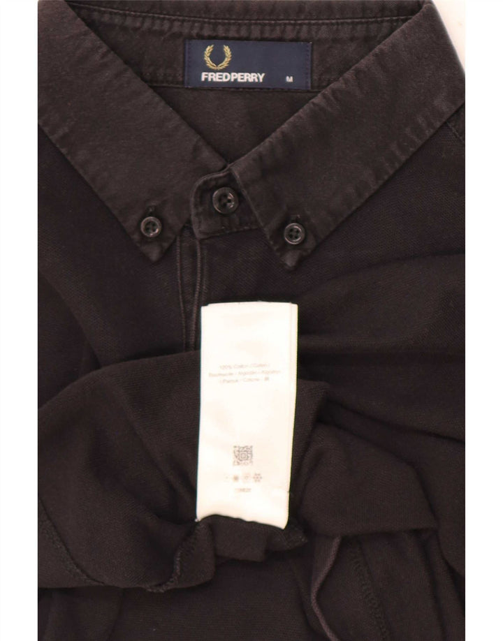 Мужская рубашка поло Fred Perry, средний черный хлопок