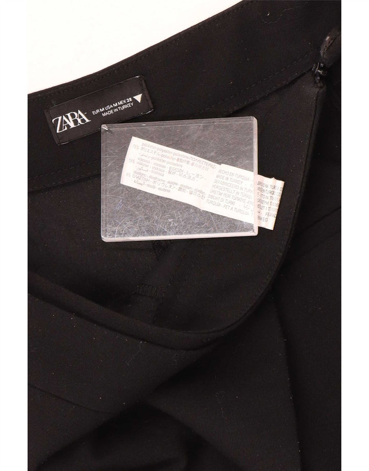 Женские повседневные шорты Zara Medium W28, черный полиэстер