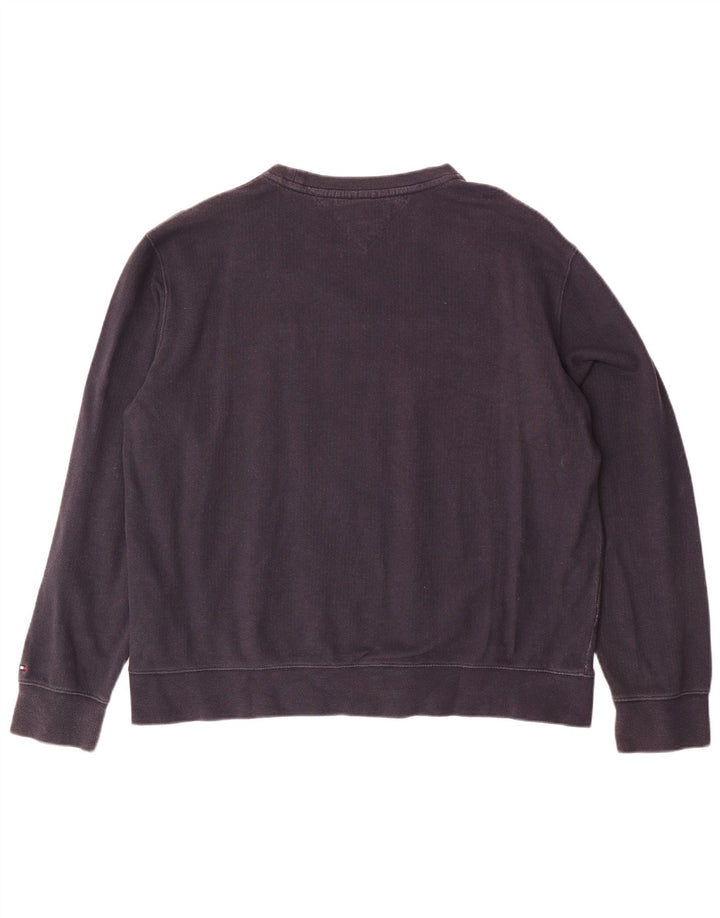 TOMMY HILFIGER Мужской свитшот с рисунком, 2XL, темно-синий, хлопок