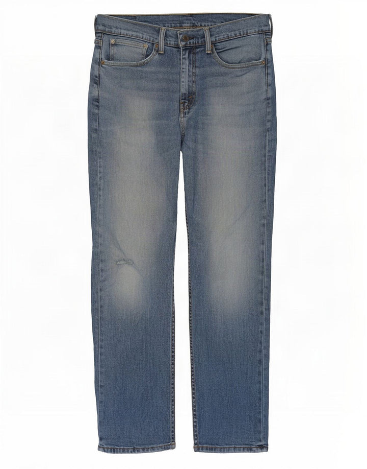 Мужские прямые джинсы Levi's W34 L32 синие, хлопок