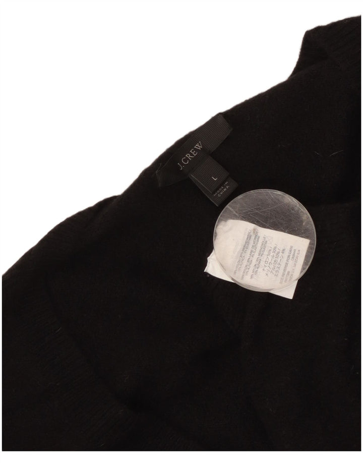 Женский джемпер с v-образным вырезом J. Crew, Великобритания 16, большой черный нейлон