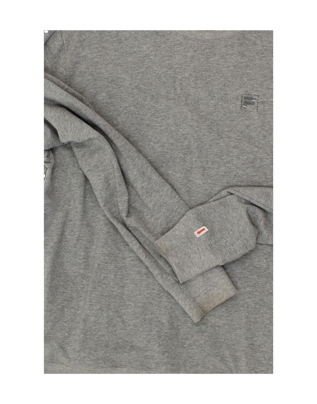 FILA Womens Sweatshirt Jumper UK 10 Small Grey Cotton Vintage Fila and Second-Hand Fila from Messina Hembry 