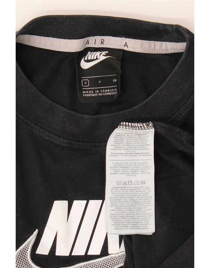 Мужская футболка с рисунком Nike, маленький черный хлопок