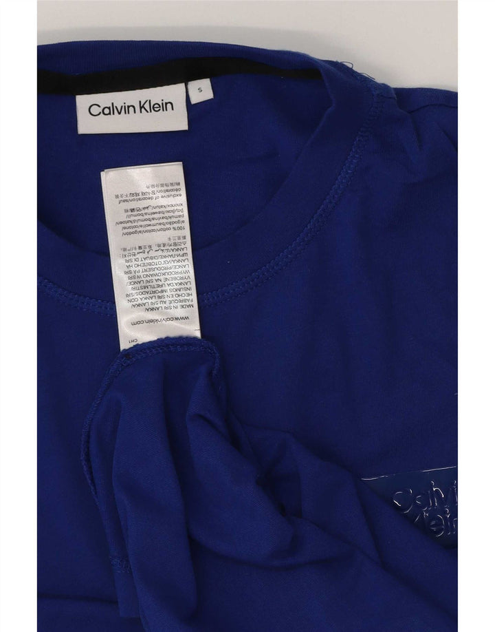 Мужская футболка Calvin Klein, маленький синий хлопок
