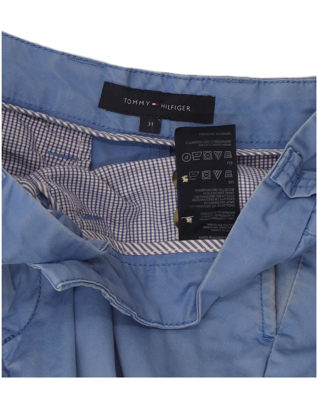 Мужские шорты чинос Tommy Hilfiger W31, средний синий хлопок