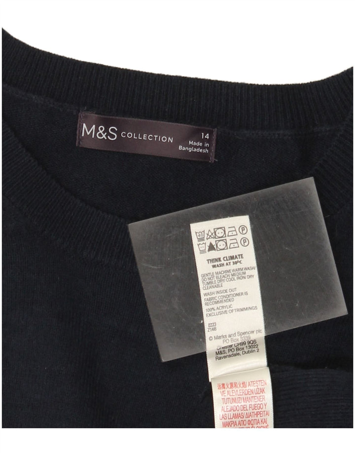 Женский джемпер с вырезом «лодочка» Marks & Spencer, Великобритания, 14, большой, разноцветный