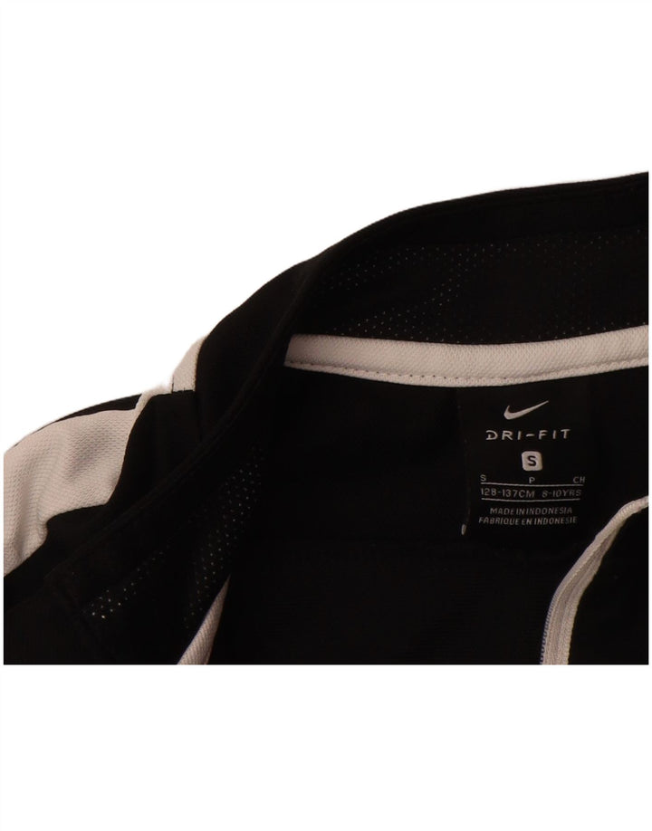 Спортивный костюм NIKE для мальчиков Dri Fit, верхняя куртка, маленький черный цвет с цветными блоками, 8–9 лет