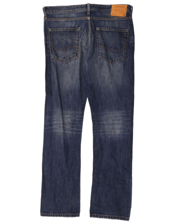 Мужские прямые джинсы Jack & Jones Clark стандартного кроя W34 L34 синие, хлопок
