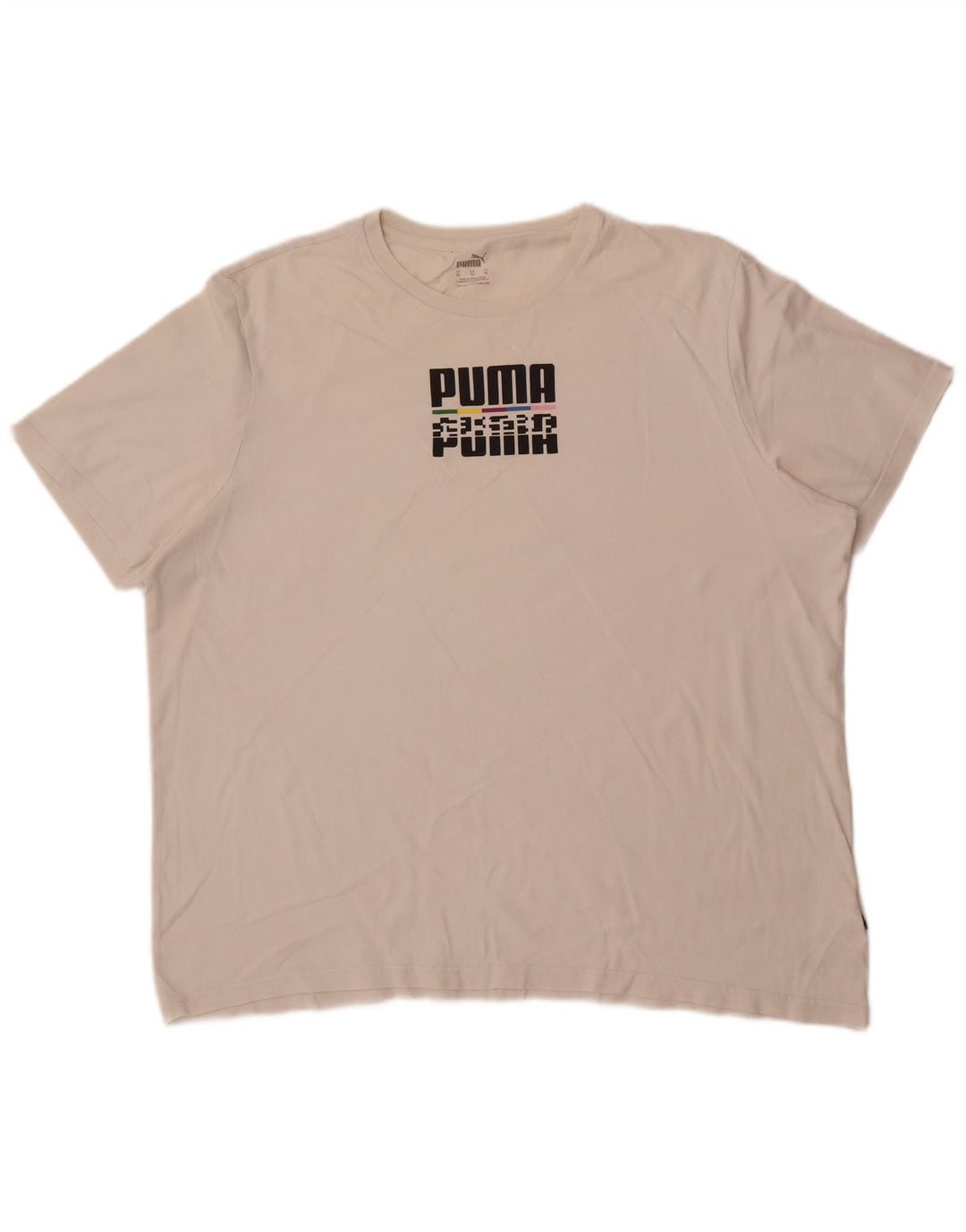 Мужская футболка с рисунком Puma XL, белый хлопок