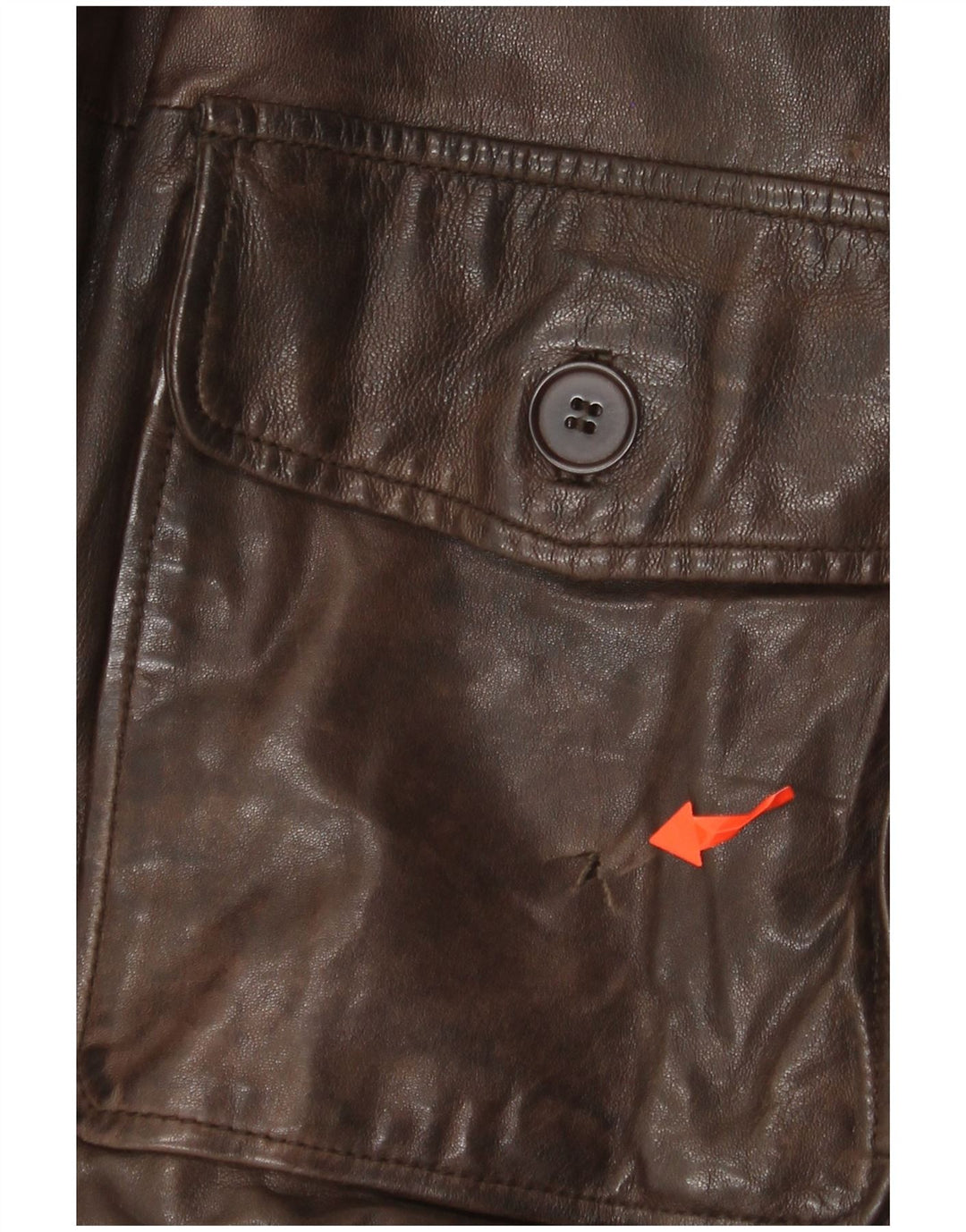 Мужская кожаная куртка Minoronzoni 1953 UK 42 XL Коричневая кожа