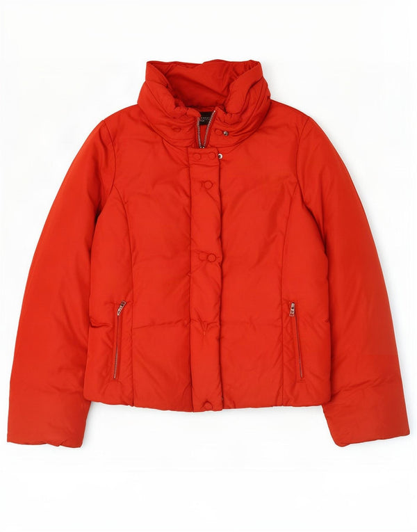 Женская стеганая куртка выходного дня Max Mara UK 14, средний красный