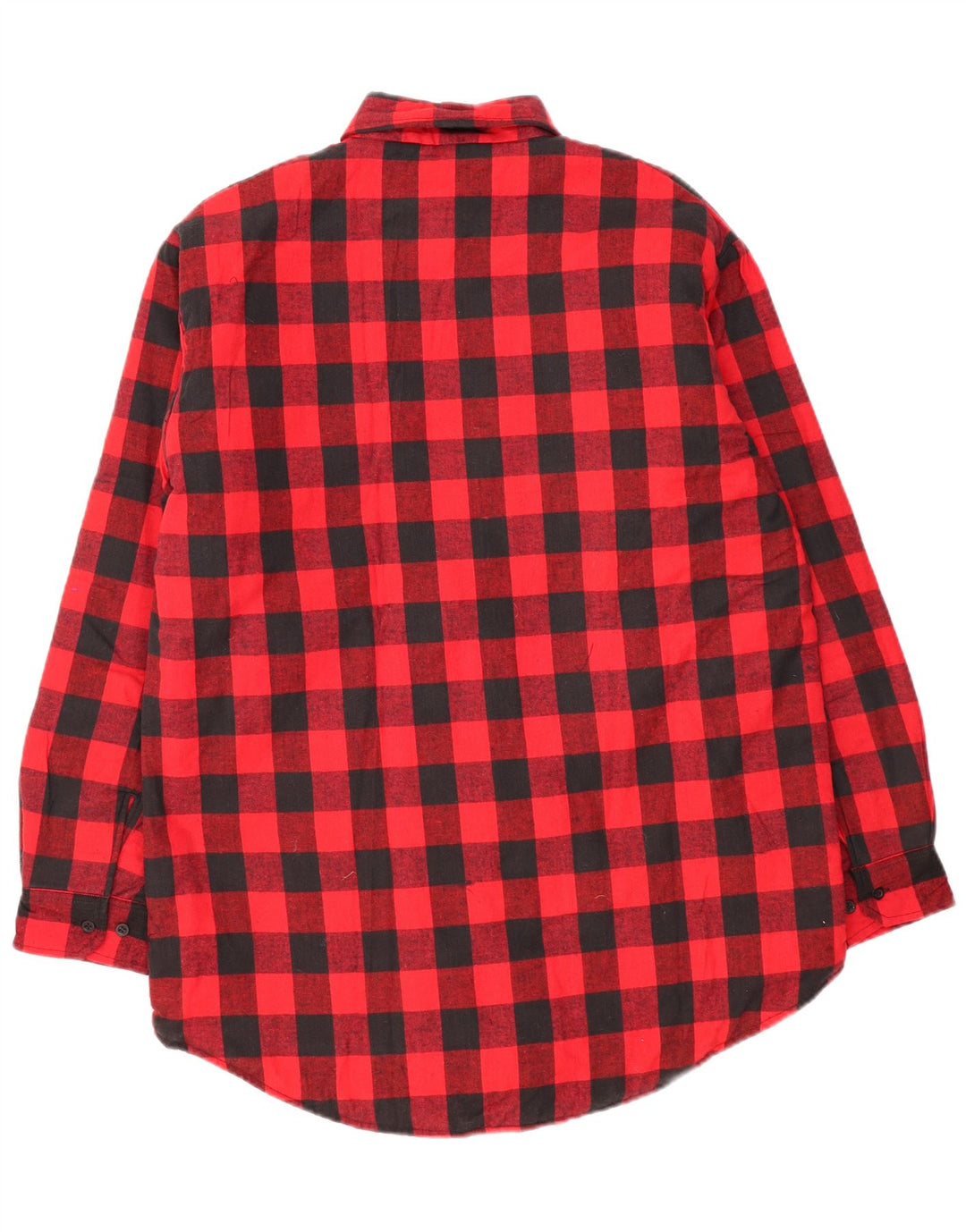 Винтажная мужская фланелевая рубашка Lumberjack, большая красная хлопковая клетка в мелкую клетку