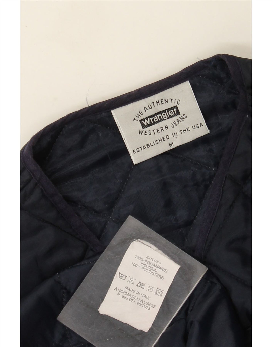 Мужской стеганый жилет Wrangler UK 38, средний темно-синий, полиамид