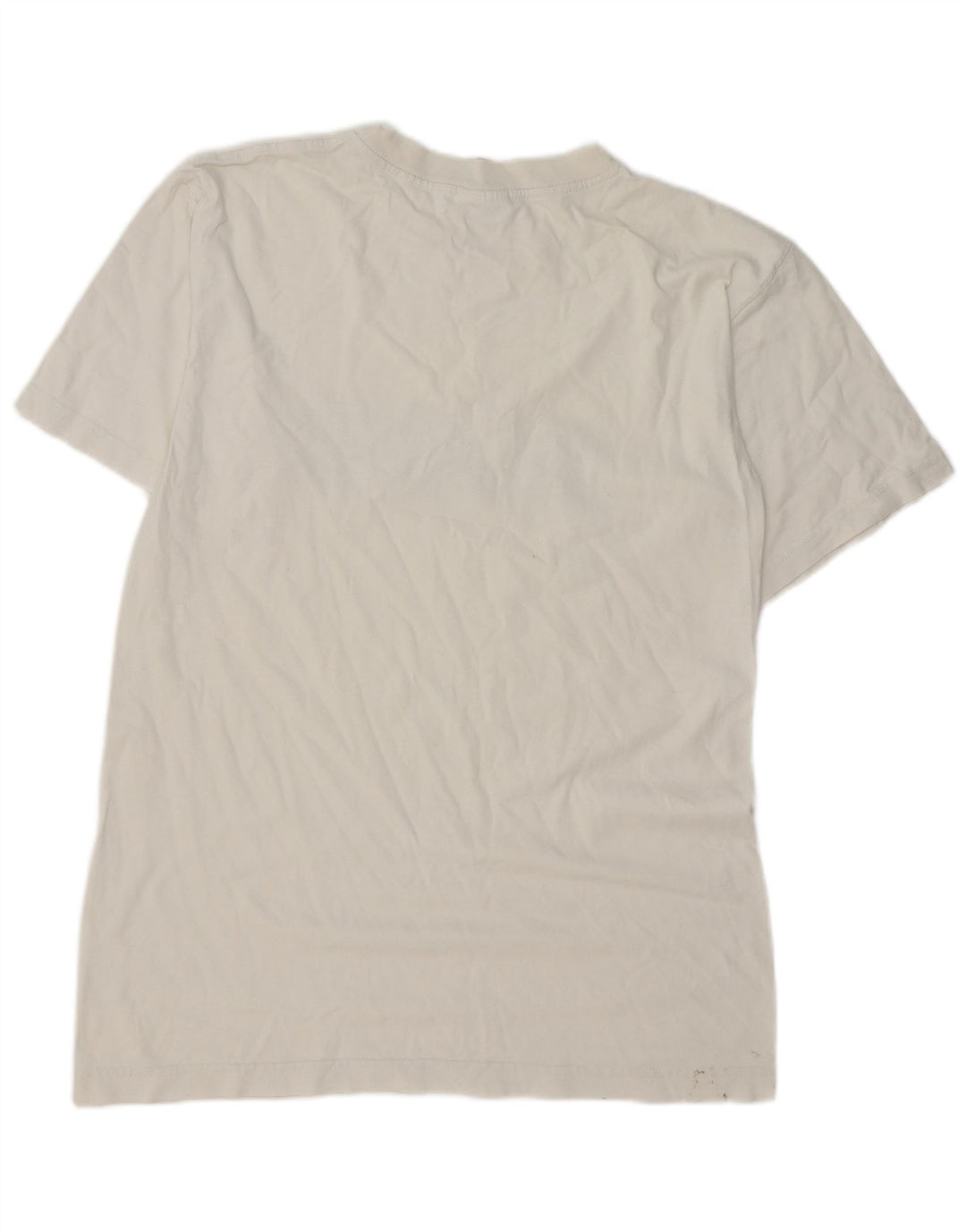 ADIDAS Mens Graphic T-Shirt Top Small White Cotton