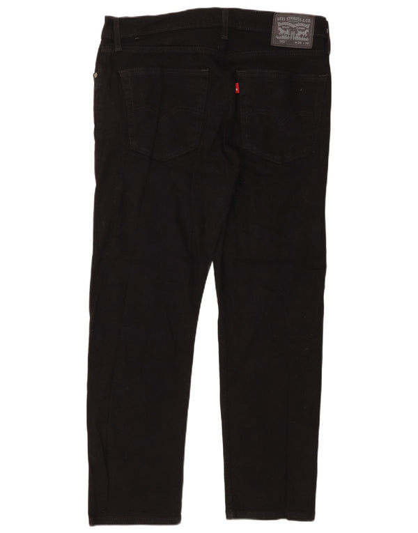 Мужские зауженные джинсы Levi's 502 W36 L30, черный хлопок